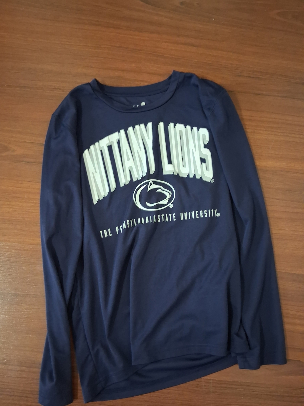 Penn State Nittany Lions Youth Navy Long-Sleeve Tee